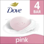 Dove Beauty Bar Women's Bath Soap Gentle Pink Rosa Moisturizing All Skin, 3.75 oz 4 Bars - Image 2
