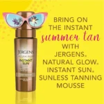 Jergens Natural Glow Instant Sun Sunless Self Tanning Mousse, Light Bronze, 6 oz - Image 2