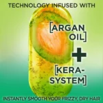 Garnier Fructis Frizz Control Hair Serum with Kera System Argan Oil, All Hair Types, 5.1 fl oz - Image 3