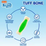 Hartz Chew n Clean Tuff Bone Dog Toy, Small, Color May V - Image 2