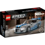 LEGO Speed Champions 2 Fast 2 Furious Nissan Skyline GT-R (R34) 76917 Race Car Toy Model Building Kit, Collectible with Racer Minifigure, 2023 Set for Kids - Image 2