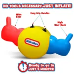 Little Tikes Inflatable Seesaw Rocker Ride-On – Indoor/Outdoor Bouncy Teeter Totter Toy for Kids Ages 4-8 - Image 2