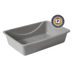 Petmate Basic Open Cat Litter Pan Plastic Box, 14" L Small, Assorted, Pack of 1 - Image 2
