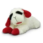Multipet Plush Lamb Chop Dog Toy with Squeaker, Medium - Image 2