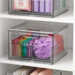 The Home Edit 4 Piece Bath Storage Edit Clear Plastic Modular Storage System 10.63" x 7.04" x 10.33" - Image 4