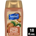 Suave Essentials Body Wash, Creamy Cocoa Butter and Shea, 18 oz - Image 2