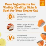 Zesty Paws Wild Alaskan Omega-3 Blend Pollock + Salmon Oil for Dogs & Cats, Promotes a Healthy Coat and Skin, 32oz - Image 3